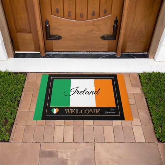 Paillasson Irlande & Irish Flag house mats /sports Bienvenue (De plein air)