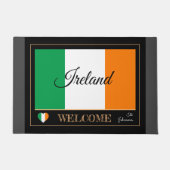 Paillasson Irlande & Irish Flag house mats /sports Bienvenue (Devant)