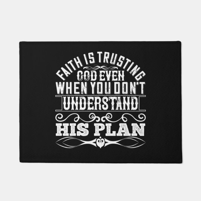 Paillasson Islam - Faith Is Trusting Dieu (Devant)