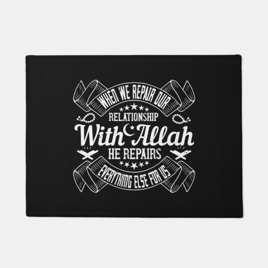 Paillasson Islam - Réparez Votre Relation Avec Allah (Devant)