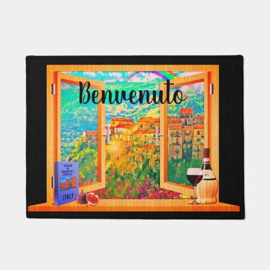 Paillasson Italien pour bienvenue sur Doormat (Devant)