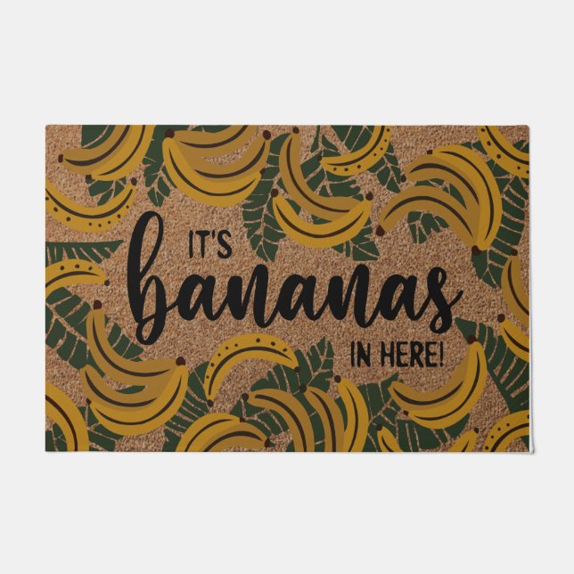 Paillasson It's Bananas I'm Here Doormat, Funny Bananas Rug (Devant)