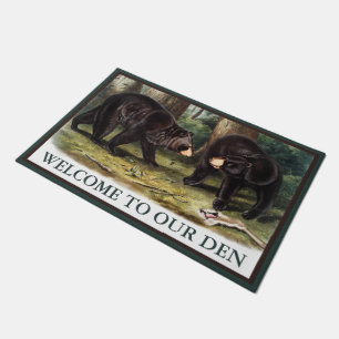 Paillasson J.W. Audubon - Ours Noir Ursus Americanus