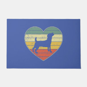 Paillasson jack russell terrier chien coeur valentines jour b