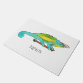 Paillasson Jackson's chameleon cartoon illustration  (Incliné)