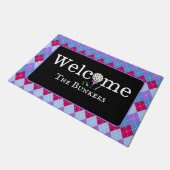Paillasson Jacquard nuances de rose Golf Welcome Entrée (Incliné)
