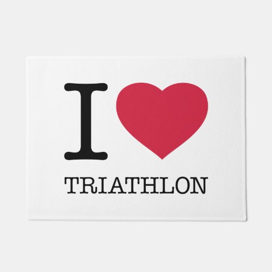 PAILLASSON J'ADORE TRIATHLON (Devant)
