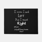 Paillasson J'Ai Dit Laisser Drôle Instructions Argument Joke (Devant)