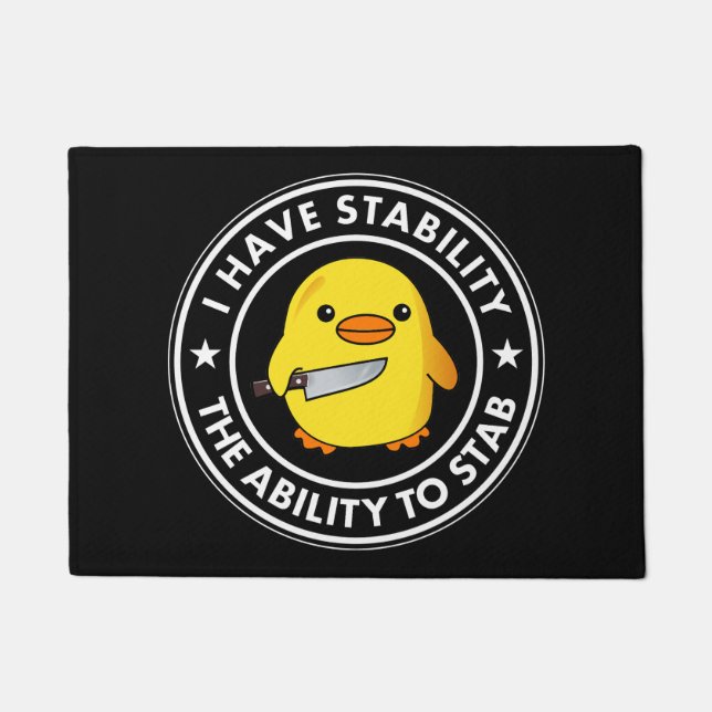 Paillasson J'Ai La Stabilité De Stab Funny (Devant)