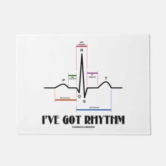Paillasson J'ai l'électrocardiogramme du rythme ECG ECG (Devant)