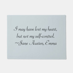 Paillasson J'ai perdu ma citation d'Austen Emma Coeur