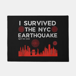 Paillasson J'ai survécu au tremblement de terre de NYC le 5 a