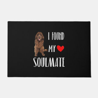 Paillasson J'Ai Trouvé Mon Âne Amoureux des chiens Terre-Neuv