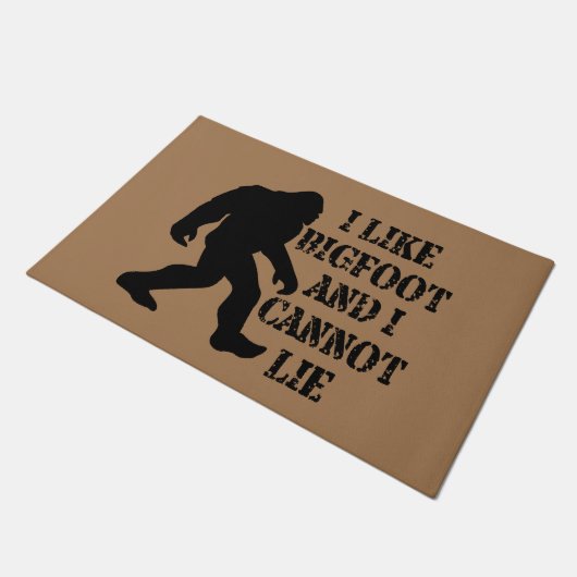 Paillasson J'aime Bigfoot et je ne peux pas mentir (Incliné)