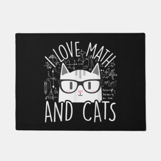 Paillasson J'Aime Les Maths Et Les Chats Cute Kitty Chat