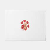 Paillasson J'Aime Mon Cockapoo Chien Paw Avec Valentines Coeu (Devant)