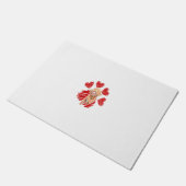 Paillasson J'Aime Mon Cockapoo Chien Paw Avec Valentines Coeu (Incliné)
