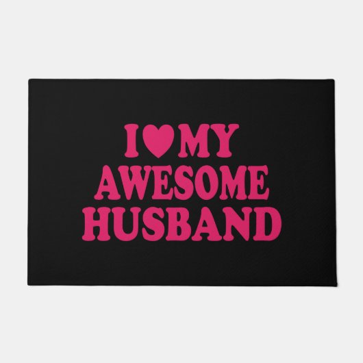 Paillasson J'Aime Mon Étonnant Mari (Devant)