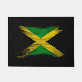 Paillasson Jamaica flag brush stroke, flag national (Devant)