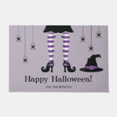 Paillasson Jambes De Sorcière D'Halloween Et Araignées Avec L (Devant)