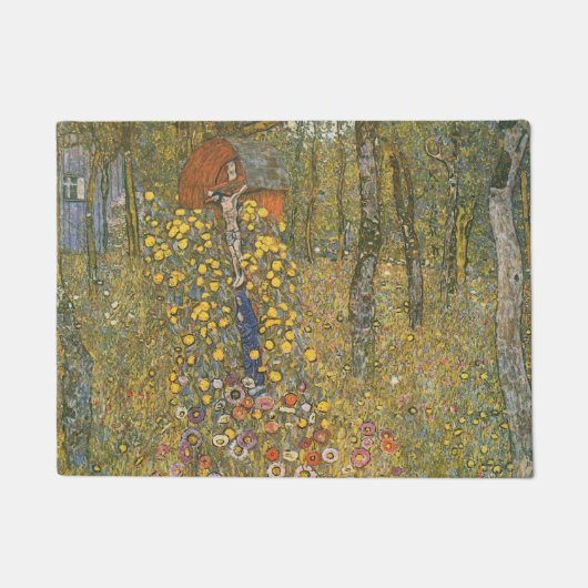 Paillasson Jardin agricole avec Crucifix (par Gustav Klimt) (Devant)