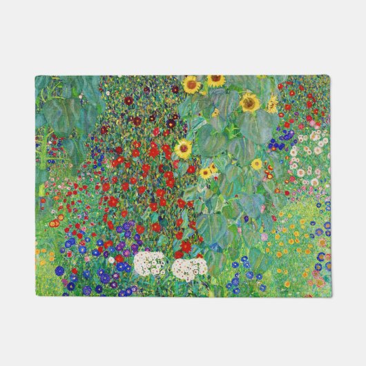 Paillasson Jardin Agricole Gustav Klimt Avec Peinture De Fleu (Devant)