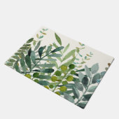 Paillasson Jardin-Aquarelle Feuilles botaniques   (Incliné)