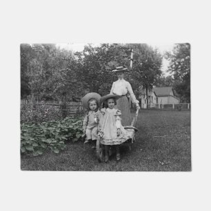 Paillasson Jardin de jardin de l'héritier Fille mère 1890