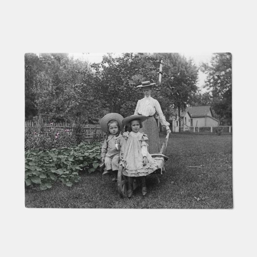 Paillasson Jardin de jardin de l'héritier Fille mère 1890 (Devant)