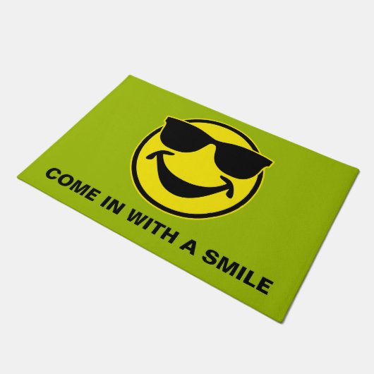 Paillasson Jaune cool + votre dos. & idées (Incliné)