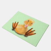 Paillasson Jaune Duckling Jouer Wink Doormat Joyeux Sourire (Incliné)
