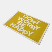 PAILLASSON JAUNE NE T'INQUIÈTE PAS ÊTRE HEUREUX (Incliné)