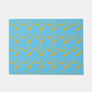 Paillasson Jaune Vieux Monde Swallowtail motif papillon