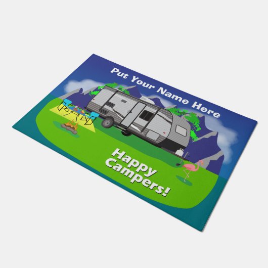 Paillasson Jayco JayFlight Conception de Campeurs heureux (Incliné)