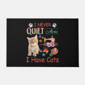 Paillasson Je N'Ai Jamais Quitté Seule J'Ai Des Chats À Coudr (Devant)