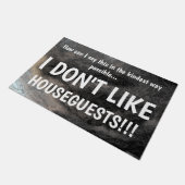 Paillasson JE N'AIME PAS des INVITÉS grossiers (Incliné)