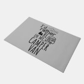 Paillasson Je préférerais être dans mon camp Van Door Mat (Incliné)