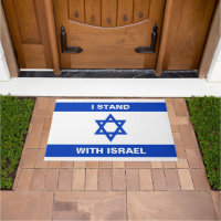 Je suis avec Israël coutume texte blanc drapeau Is