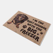 Paillasson Je suis le quartier tranquille avec le grand Frezz (Incliné)