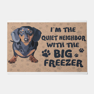 Paillasson Je suis le voisin tranquille avec le grand congéla