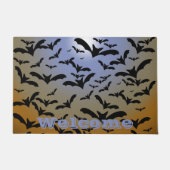 Paillasson Je suis partie Batty pour les chauves-souris noire (Devant)