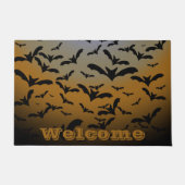 Paillasson Je suis partie Batty pour les chauves-souris noire (Devant)