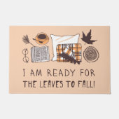 Paillasson Je Suis Prêt À Ce Que Les Feuilles Tombent ! (Devant)