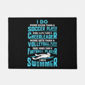 Paillasson Je Suis Un Swimmer Amusant Piscine Piscine Louveur (Devant)