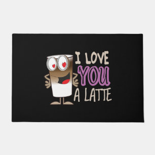Paillasson Je t'aime un latte
