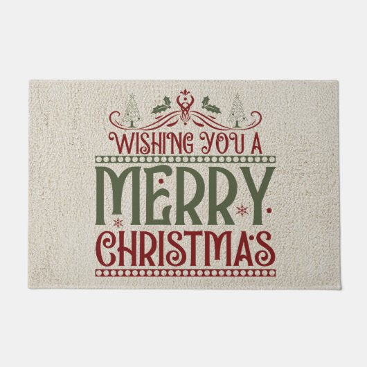 Paillasson Je vous souhaite un joyeux matelas xmas (Devant)