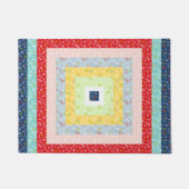 Paillasson Jelly Roll Floral Rainbow Quilt Fabric (Devant)