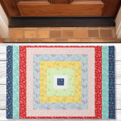 Paillasson Jelly Roll Floral Rainbow Quilt Fabric