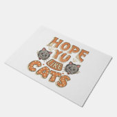 Paillasson J'espère que vous aimez les chats (Incliné)