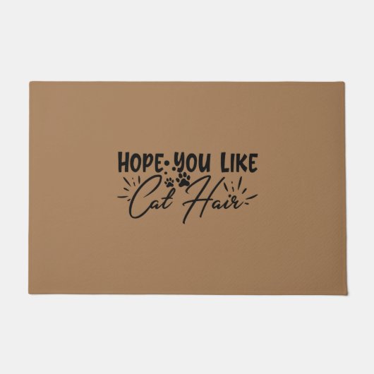Paillasson J'Espère Que Vous Aimez Les Cheveux De Chat (Devant)